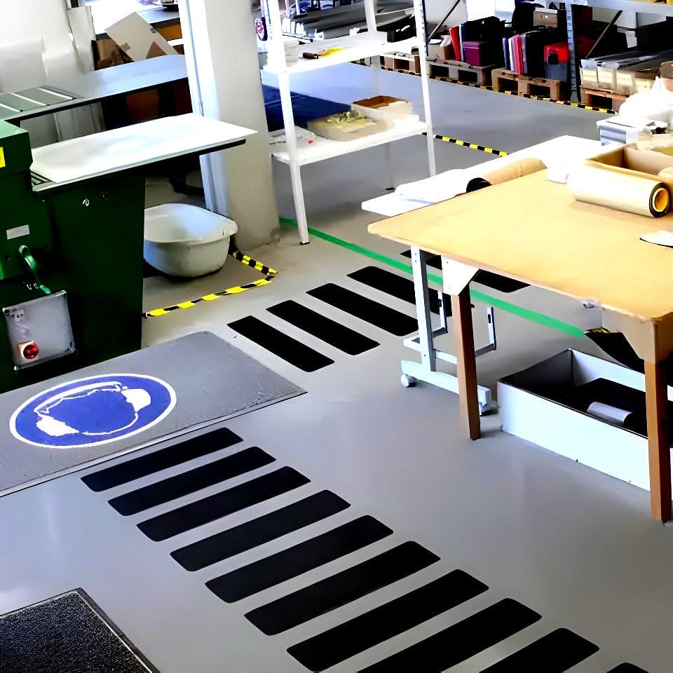 Plastyczna nalepka antypoślizgowa / biała - BY T51BI - obrazek 4