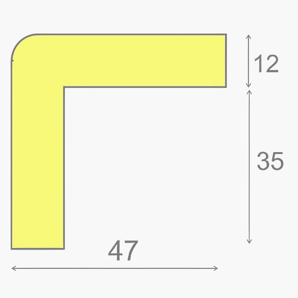 Ostrzegawczy i ochronny profil 8 (żółty/czarny), 5m - DP 11120 - obrazek 2