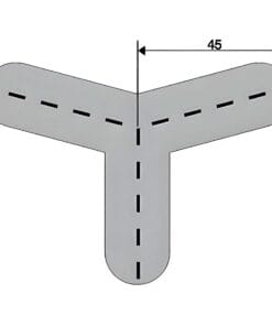Alternative view of Łącznik rogowy trójramienny do profilu 2 - DP 10831