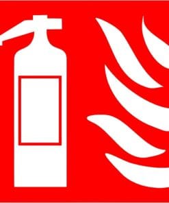 Alternative view of Oznkowanie Gaśnica, folia, 200x200mm - BZ FH952