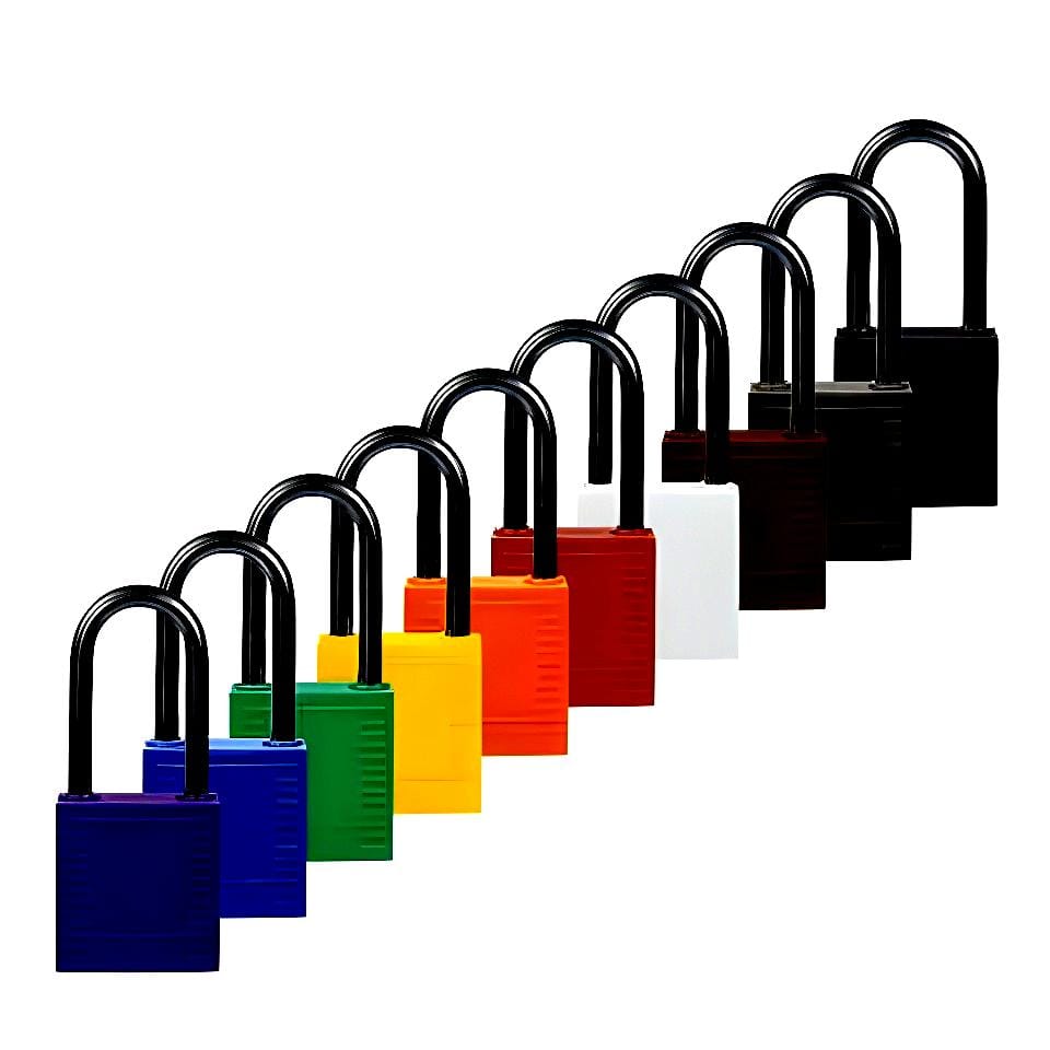 Kłódka nylonowa z aluminiowym oczkiem 38mm - BY C6C2E - obrazek 2