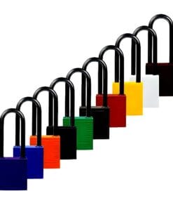 Alternative view of Kłódka nylonowa z aluminiowym oczkiem 50mm - BY C6C36