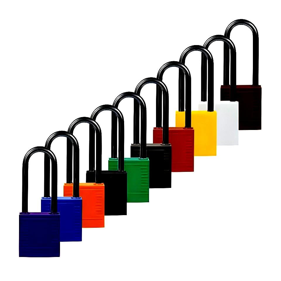 Kłódka nylonowa z aluminiowym oczkiem 50mm - BY C6C39 - obrazek 2