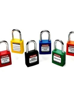 Alternative view of Kłódka nylonowa ze stalowym oczkiem 38mm - BY 0C892