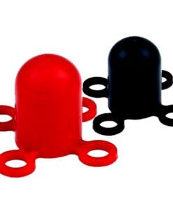 Alternative view of Kapelusz z oczkami, czarny - CV 0001