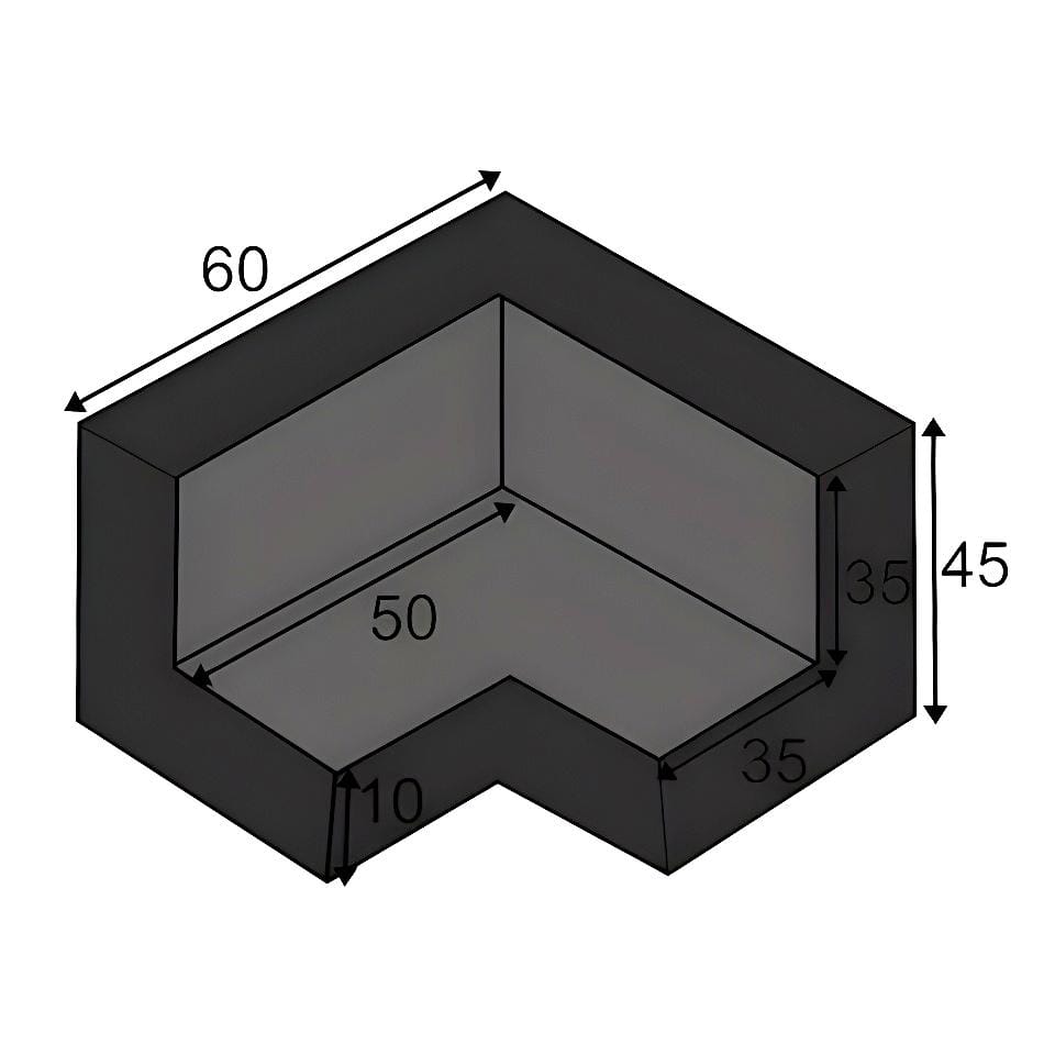 Łącznik rogowy dwuramienny do profilu 8 - DP 10814 - obrazek 2