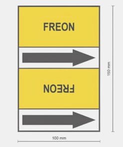 Alternative view of Oznakowanie rur, freon - PZ 228549