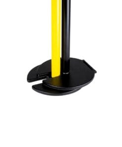 Wierze z żółtym i czarnym uchwytem, służąca do badań glebowych. Narzędzie ma stabilną, okrągłą podstawę, co zapewnia bezpieczeństwo pracy w terenie. Idealna dla ekologów i specjalistów zajmujących się ochroną środowiska, którzy potrzebują precyzyjnych danych o glebie.