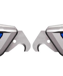 Dwa metalowe elementy zamocowane w kształcie litery 