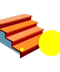 Alternative view of Antypoślizgowe kółeczko na schody, żółte - BY SCH/K3