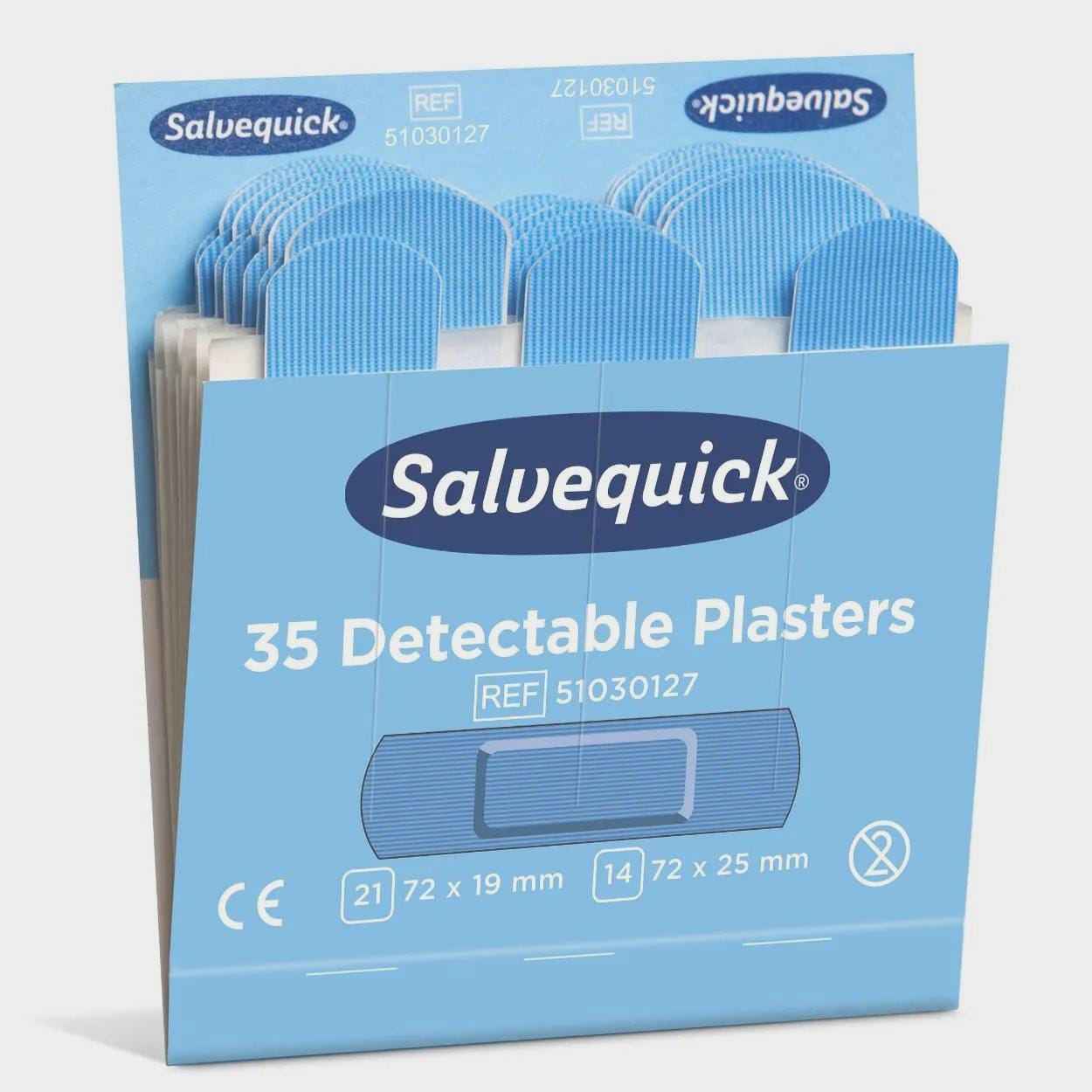 Niebieskie wykrywalne plastry Salvequick - CD 51030127 - obrazek 3