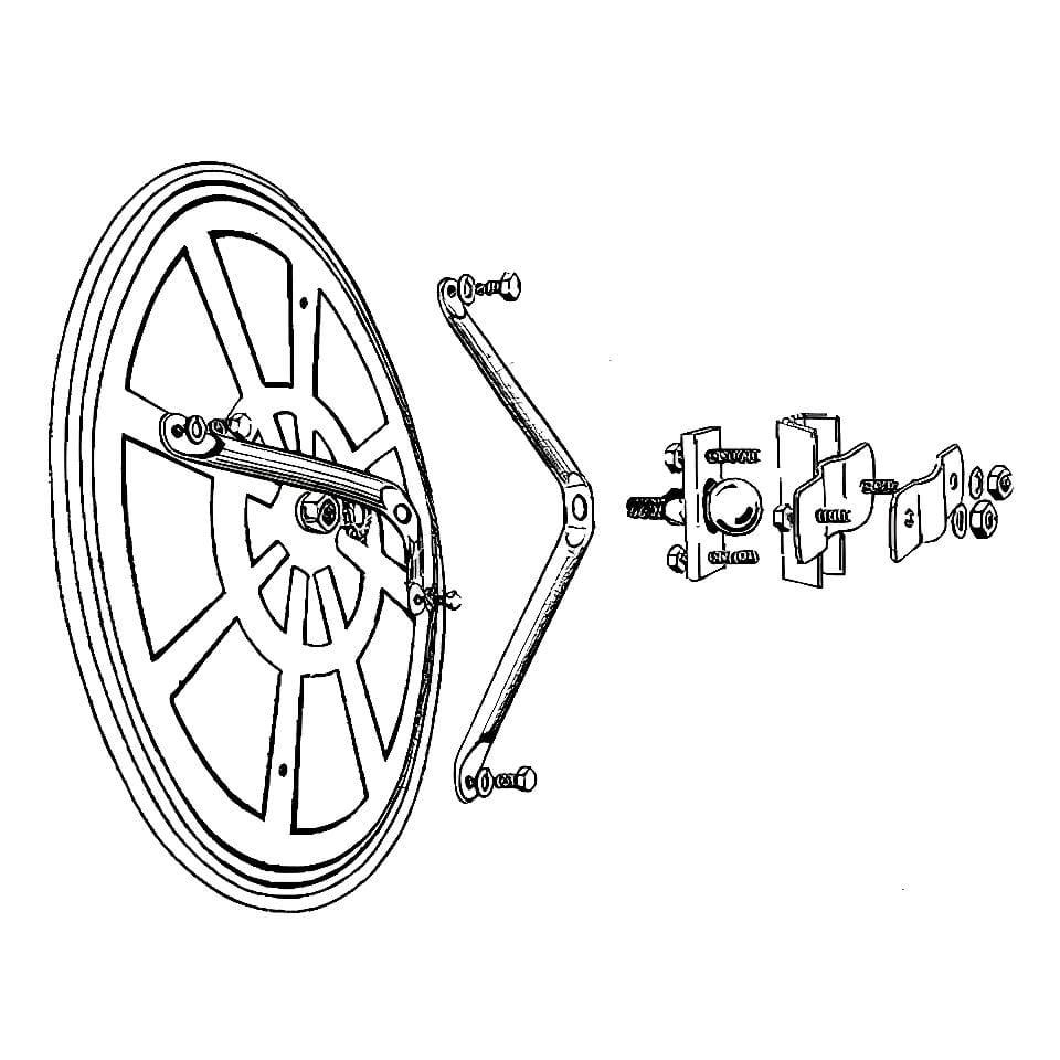 Zewnętrzne lustro drogowe - akrylowe - DP DZA80 - obrazek 3