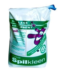 Worki absorbujące Spilkleen Plus do ochrony środowiska, przeznaczone do usuwania rozlanych substancji. Produkt wykonany z 100% materiałów recyklingowych, wspierający ekologię i bezpieczeństwo pracy w przypadku awarii.